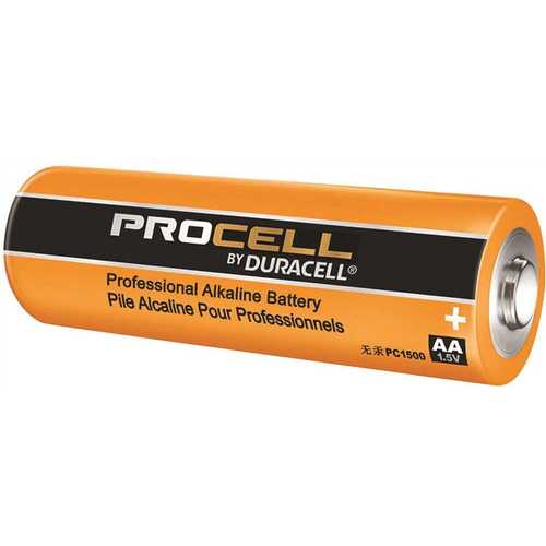 Procell 004133352148 Battery, 1.5 V Battery, AA Battery, Alkaline, Manganese Dioxide - pack of 24