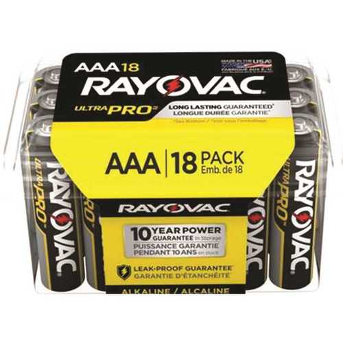 Rayovac ALAAA-18F Ultra Pro AAA Alkaline Batteries Contractor Pack