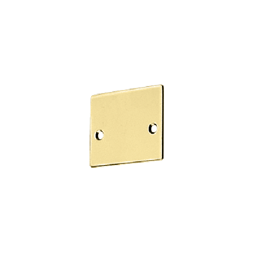 Polished Brass End Cap with Screws for NH2 Series Wide U-Channel