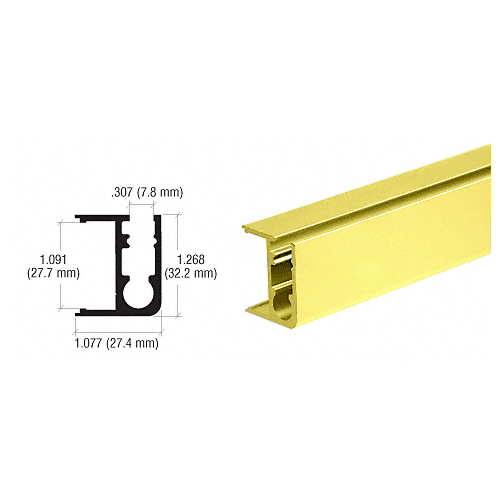 Brite Gold Anodized Rear Upright Extrusion