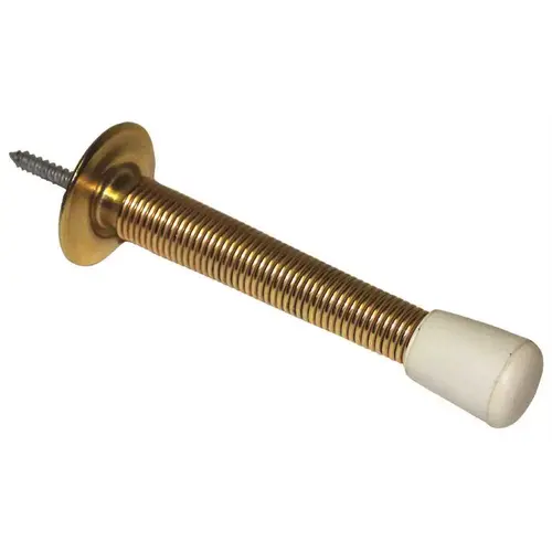 060 3" Flexible Door Stop, Bright Nickel Plated