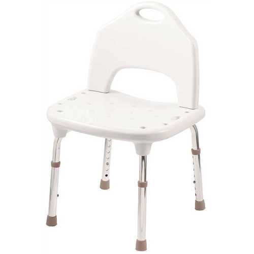 Creative Specialties DN7060 Moen Tool Free Shower Chair, White