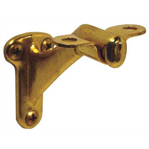 059 Hand Rail Bracket, Bright Brass Plated