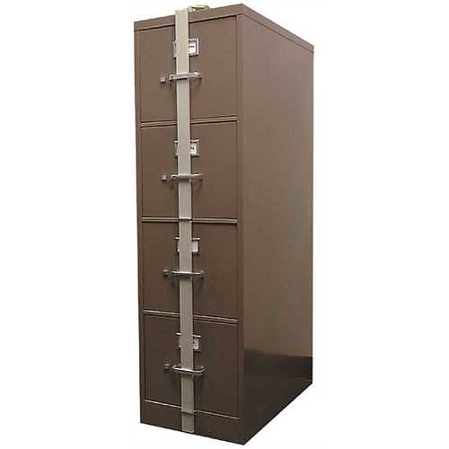 HPC SLB-44 SECURITY LOCKING BAR 4 DRAWER 51-1/2" LONG Neutral sand color