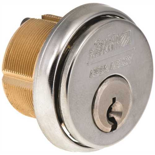 1 1/8" MORTISE CYLINDER 67 "0" BITTED 626 Dull Chrome