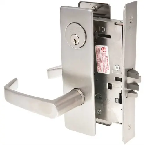 ML2057 Mortise Storeroom Lever Lockset, Satin Chrome