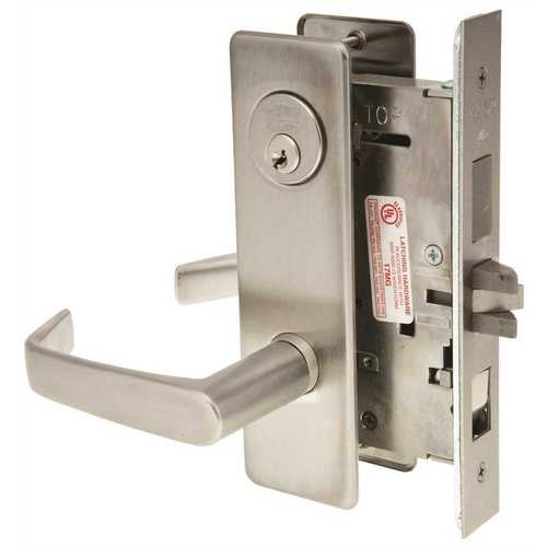 ML2048 Mortise Entrance Lever Lockset, Satin Chrome