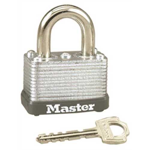 Master Lock Company 22KA 280 Padlock 2.1" H X 1-1/2" W Laminated Steel Warded Locking Keyed Alike Silver