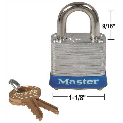 Master Lock Company 7KA P761 11/8 in. Body Laminated Steel Padlock 7