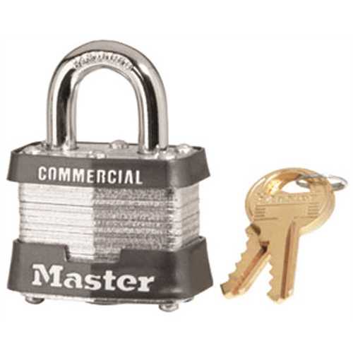 #3 1-9/16 in. Laminated Steel Padlock, Keyed Alike with Keyway 3252