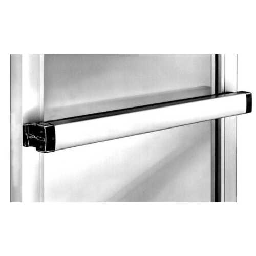 8800 Narrow Stile Rim Exit Device, Satin Aluminum Clear