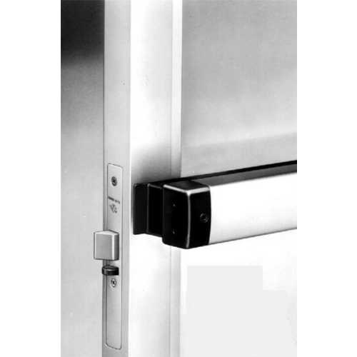 8400 Narrow Stile Mortise Exit Device, Satin Aluminum Clear