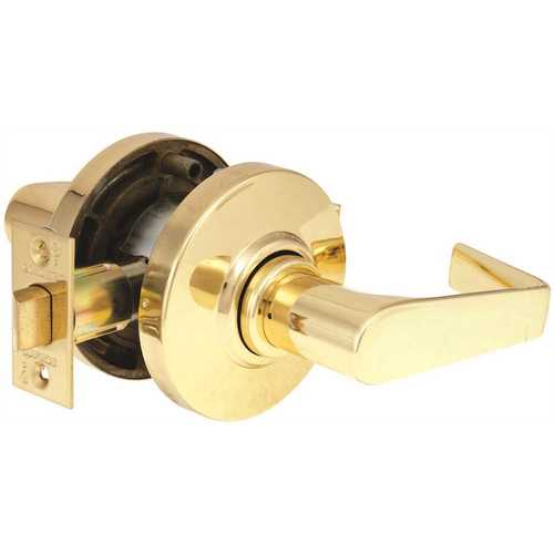 AL10S Saturn Passage Lock, Bright Polished Brass