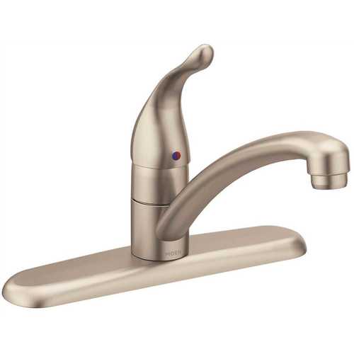Chateau Single-Handle Standard Kitchen Faucet in Stainless Steel