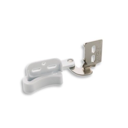 Overlay Nickel Marathon Self-Closing Partial Wrap Cabinet Hinges 1/2"