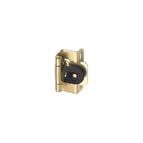 Amerock cm87193 Overlay Bright Brass Single Demountable Self-Closing Partial Wrap Cabinet Hinges 1/2" For Kitchen And Cabinets Hardware