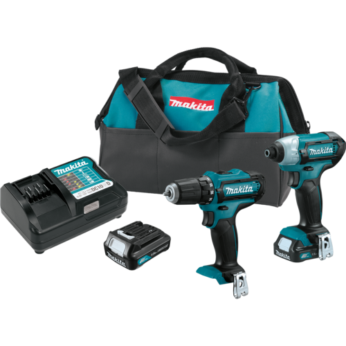 7-7/16 Inches Length 12-Volt LXT Lithium-Ion Cordless Driver Drill and Impact Driver 2pc. Combo Kit Teal - Factory Reconditioned