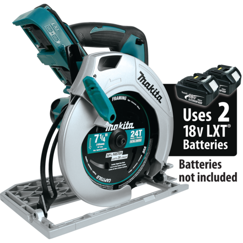 71/4 Inches Blade Diameter 18V X2 LXT LithiumIon (36V) Cordless Circular Saw Tool Only Teal - Factory Reconditioned