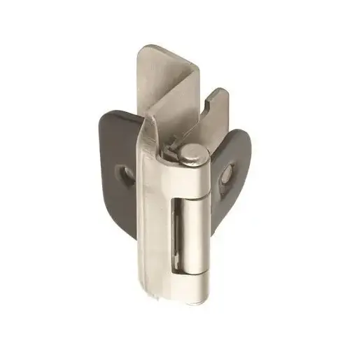 1/2in (13 mm) Overlay Double Demountable Satin Nickel Hinge - Pair