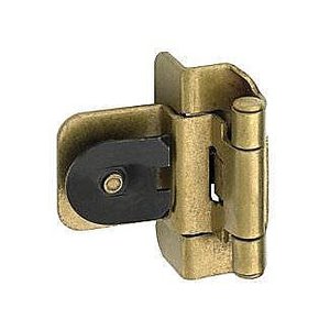 Inset Double Demountable Burnished Brass Hinge