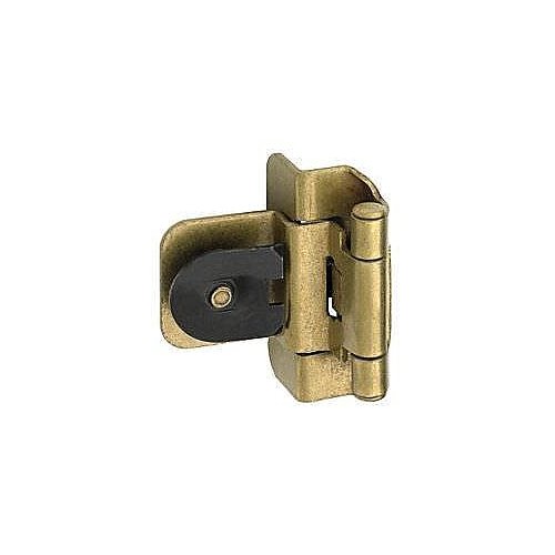 Demountable Cabinet Hinges 3/8" Inset Double Burnished Brass