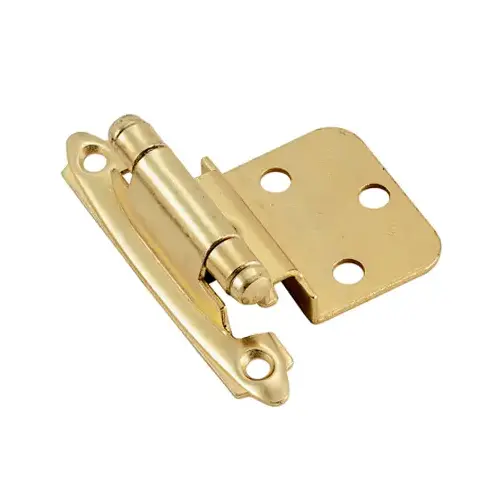 Functional Hardware Face Frame Mount Self-Closing Cabinet Hinge For Overlay Kitchen Door Burnished Bras - 2 per pack x20 packs