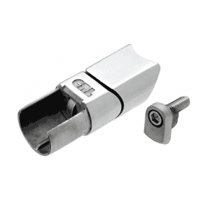 Brushed Stainless CRS Adjustable Upper Adaptor for Sloped Bottom Rail Use on Stairs