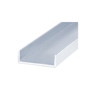 Brite Anodized Single U-Channel 144" Stock Length