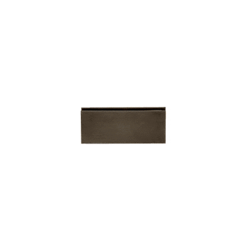 Brushed Bronze Square 180 Degree Glass-to-Glass Clamp