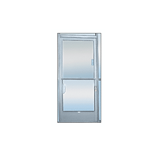 CRL 925A Satin Anodized 2-5/8" x 12-1/8" Deluxe Mail Slot With Glass Channel Bar and Latch