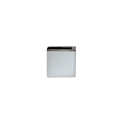 Brushed Stainless Z-Series Square Type Radius Base Stainless Steel Clamp for 3/8" Glass