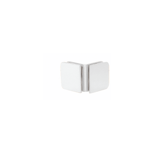 White 90 Degree Junior Traditional Style Glass Clamp for 1/4" Glass