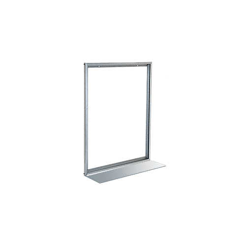 Brite Anodized Custom Size Aluminum Mirror Frame with Shelf