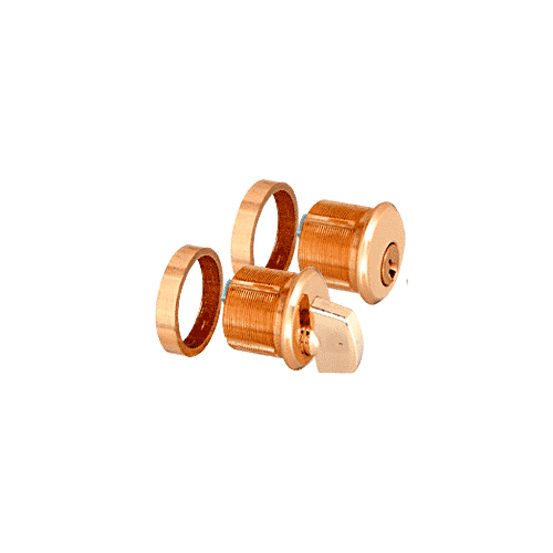 Brass AMR215 Series Keyed Cylinder/Thumbturn for Use with AMR215 Series Patch Lock