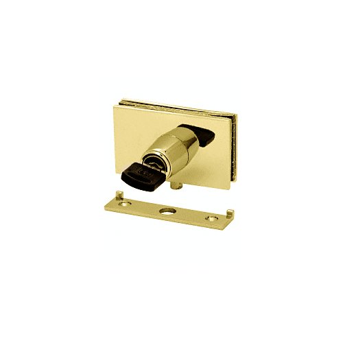 CRL EH100 Brass Square Plunger Lock with Strike Randomly Keyed