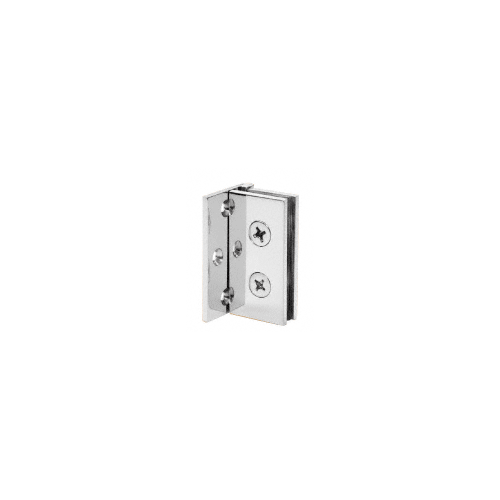 Chrome Double Wall-to-Glass Hinges - pack of 2
