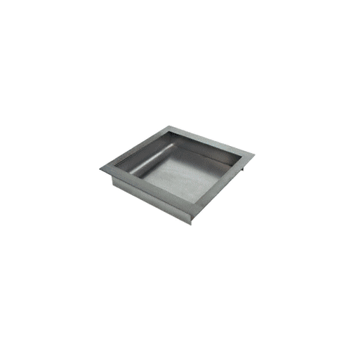 Brushed Stainless Steel 14" Wide x 14" Deep x 3" High Extra Deep Drop-In Deal Tray Without Lid