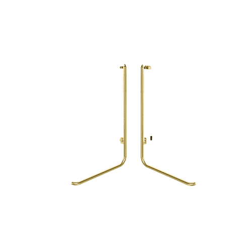 Satin Brass Left Hand Reverse Swing Rail Mount Keyed Access "D" Exterior, Top Securing Panic Handle
