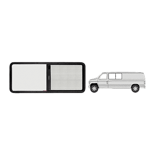 Horizontal Sliding Window - Driver Side Forward 1975-1991 Ford Vans 44-7/16" x 19-1/8"