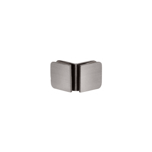 Brushed Nickel Roman Series 90 Degree Glass-to-Glass Clamp