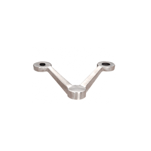 Polished Stainless Double Arm Spider Fitting 'V' Post Mount