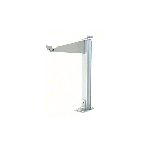 CRL D995BAC Brite Anodized 18" High Center Design Series Partition Post with 12" Deep Top Shelf