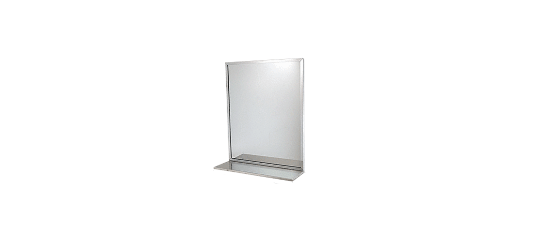Crl B1661620 Stainless Steel 16 X 20 Bobrick Mirror Shelf Crl B1661620 Stainless Steel 16 X 20