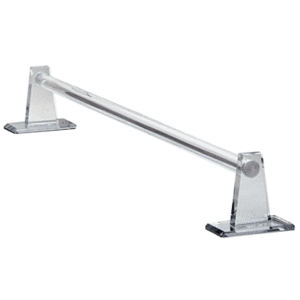 Clear Acrylic Mirrored 24" Towel Bar