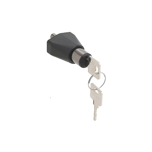 Black Chrome Keyed Alike Sliding Door Lock