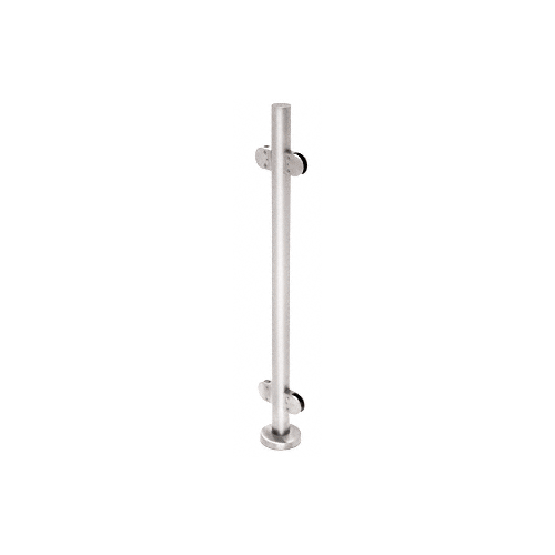 CRL PR36CPS Polished Stainless 36" Steel Round Glass Clamp 180 Degree Center Post Railing Kit
