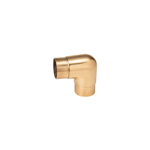 CRL HR15HPB Polished Brass Sharp Radius 90 Degree Corners for 1-1/2" Tubing