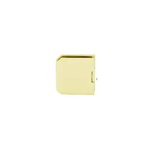 CRL M0638BR Brass Monaco Series Fixed Panel U-Clamp