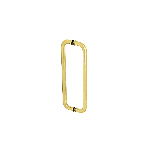 Brass 24" Glass Mounted Back-to-Back Standard Pull Handle