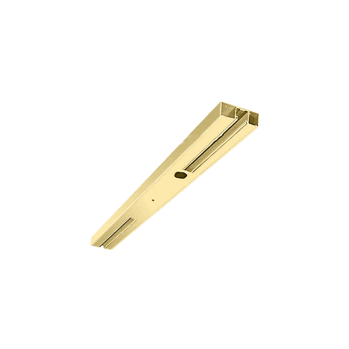 Polished Brass Custom Length 4-1/2" Two Pocket Single Sided Door Header